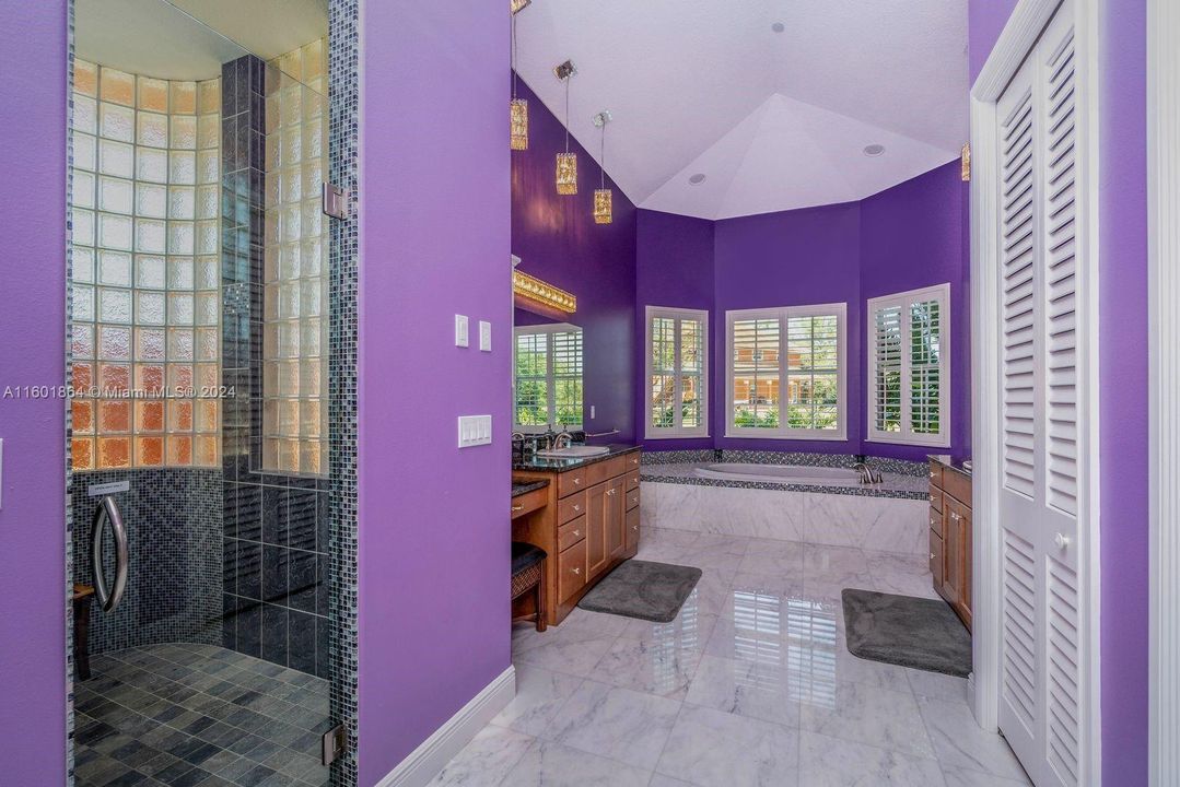 Master bath down