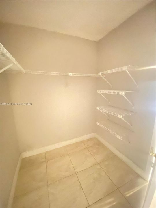 Main bedroom walk-in closet