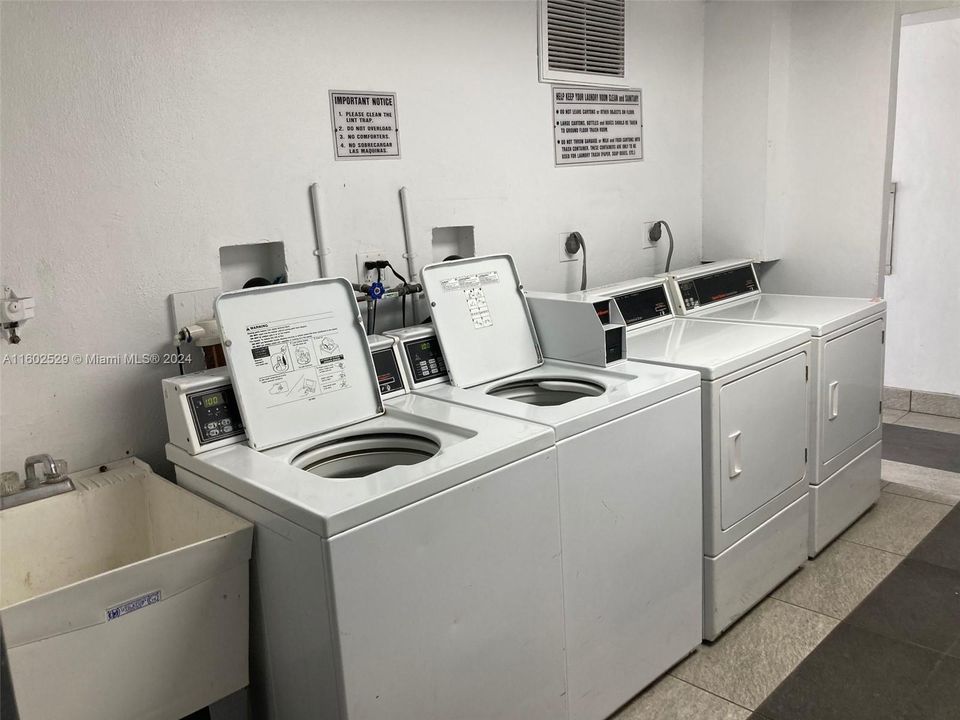 Laundry facility on every floor.