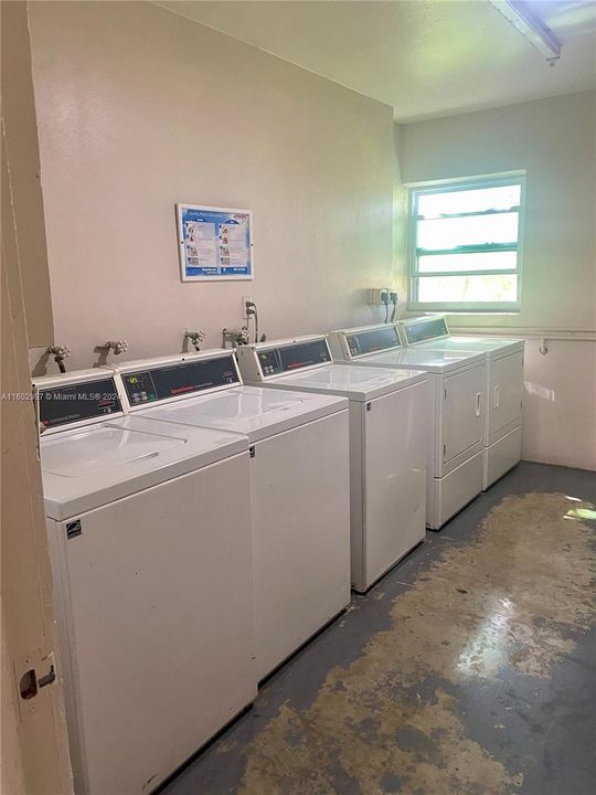 Laundry facility near unit