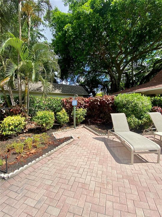 Outdoor shower area in community pool