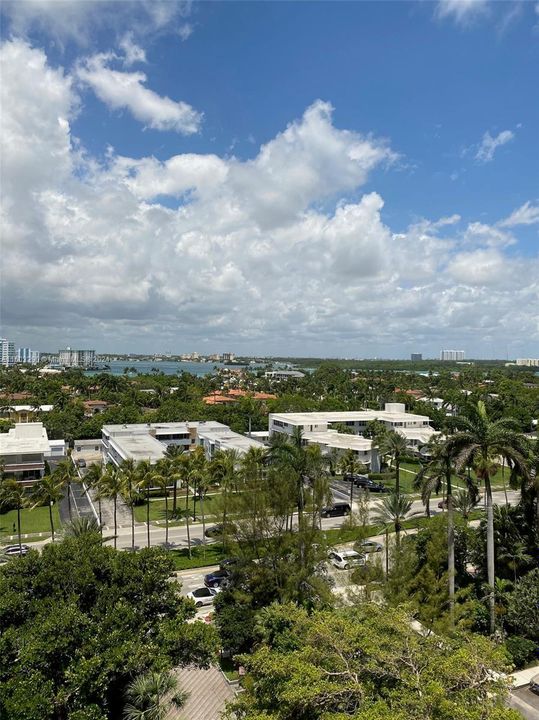 West sunset view over Biscayne Bay