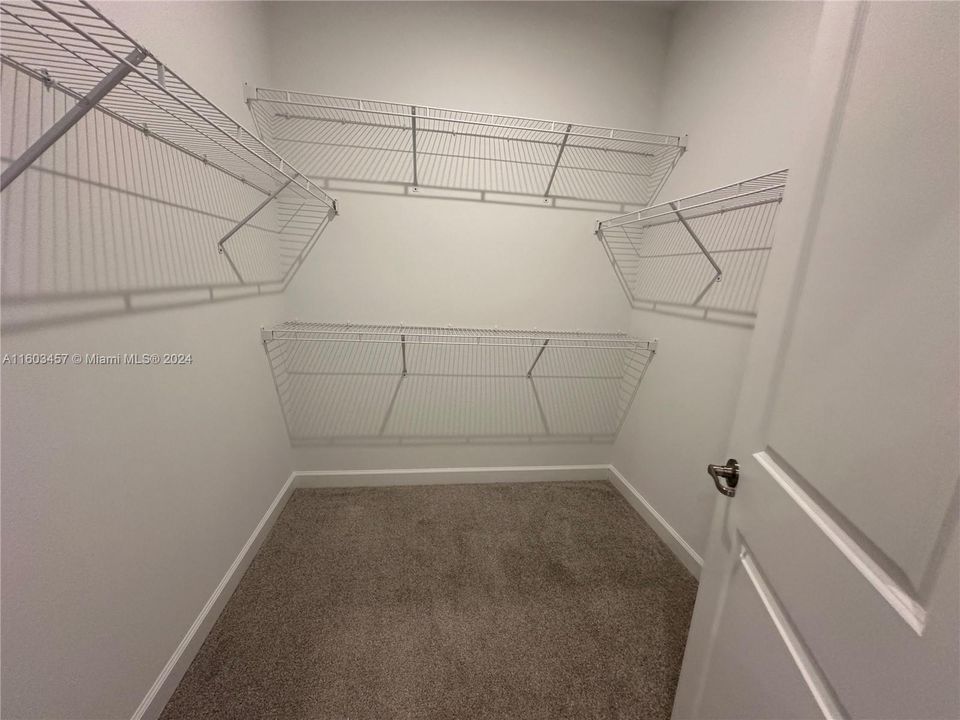 Owners suite walk-in closet