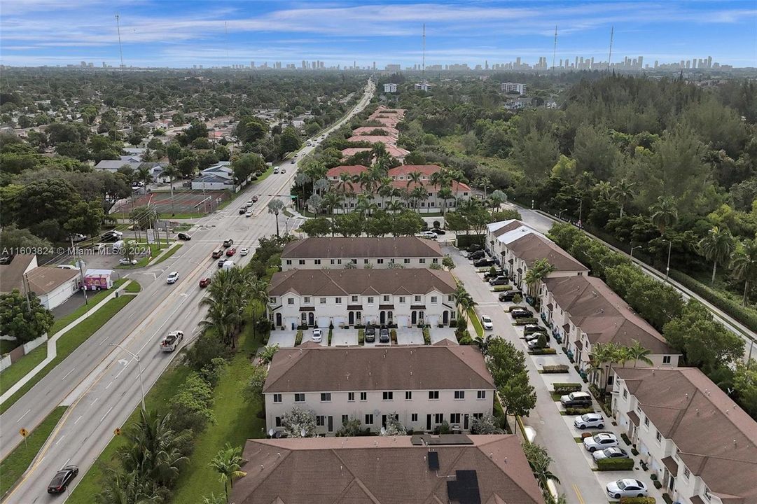 Aerial view of Miami