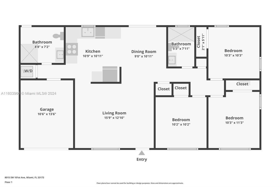 En Venta: $840,000 (3 camas, 2 baños, 1012 Pies cuadrados)