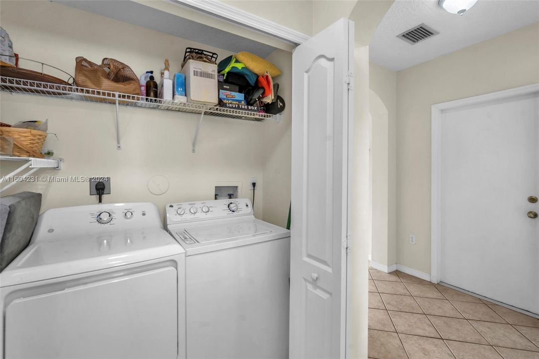 FULL SIZE washer and dryer.