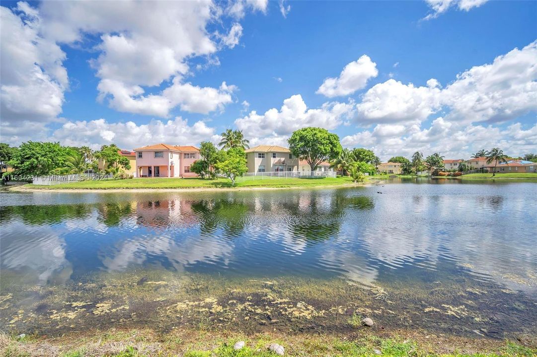 Backyard views directly across.