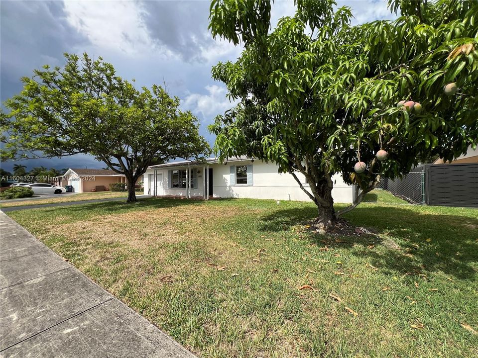 The maintenance yard is included with the rent.