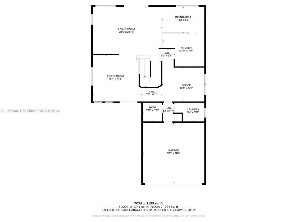 Floor Plan for 1st Floor