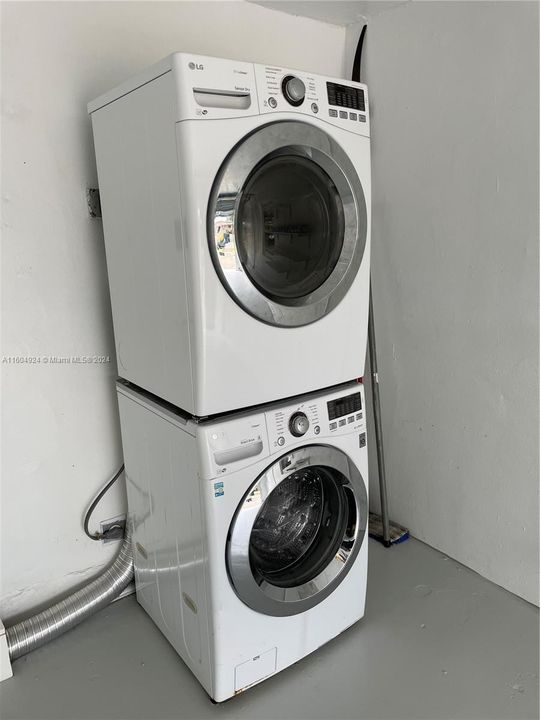 Full size front loader LG washer and dryer