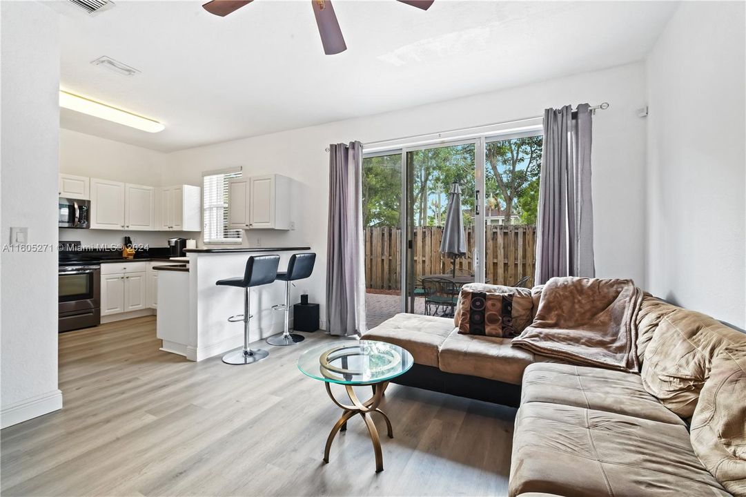 Kitchen open to family room