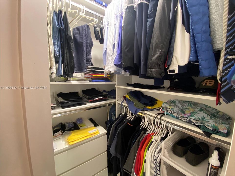 His master closet.