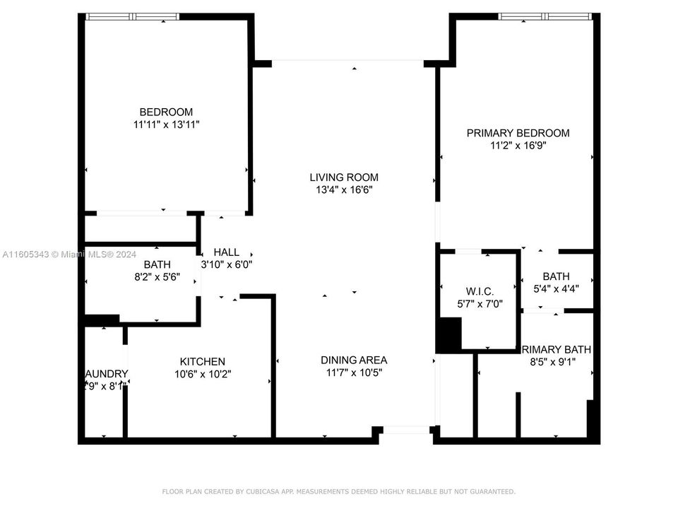 For Rent: $5,700 (2 beds, 2 baths, 1078 Square Feet)