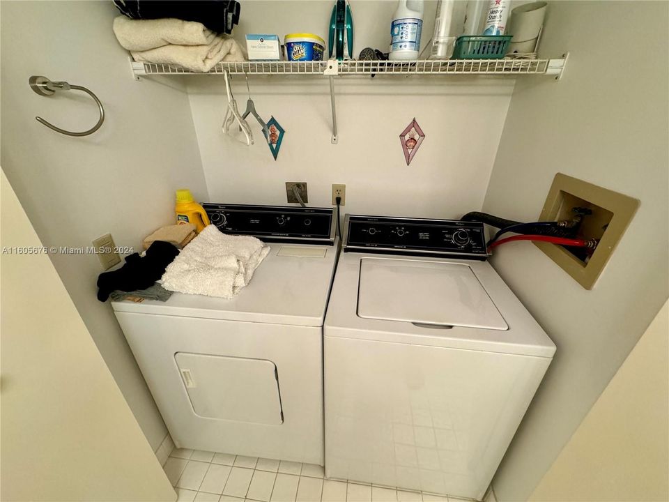 FULL SIZE WASHER DRYER IN UNIT