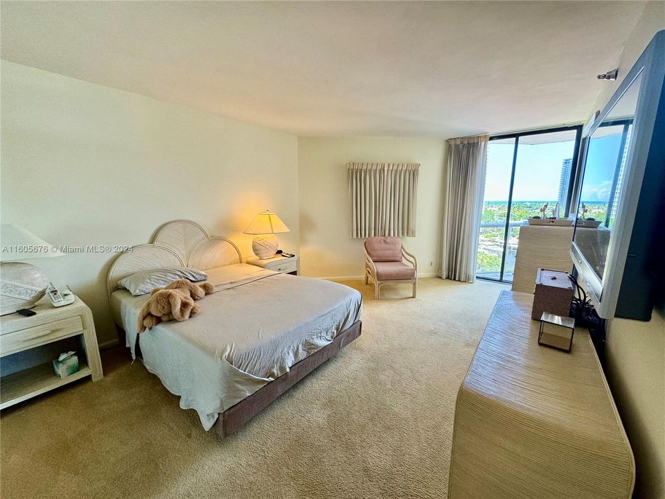 HUGE MASTER BEDROOM WITH LARGE SITTING AREA EAST WATER VIEWS PLASTERED CEILINGS "NO POPCORN"