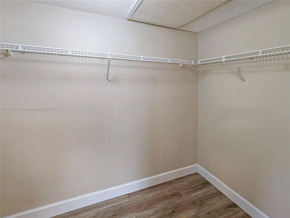 Walk-in Closet in the Master Bedroom