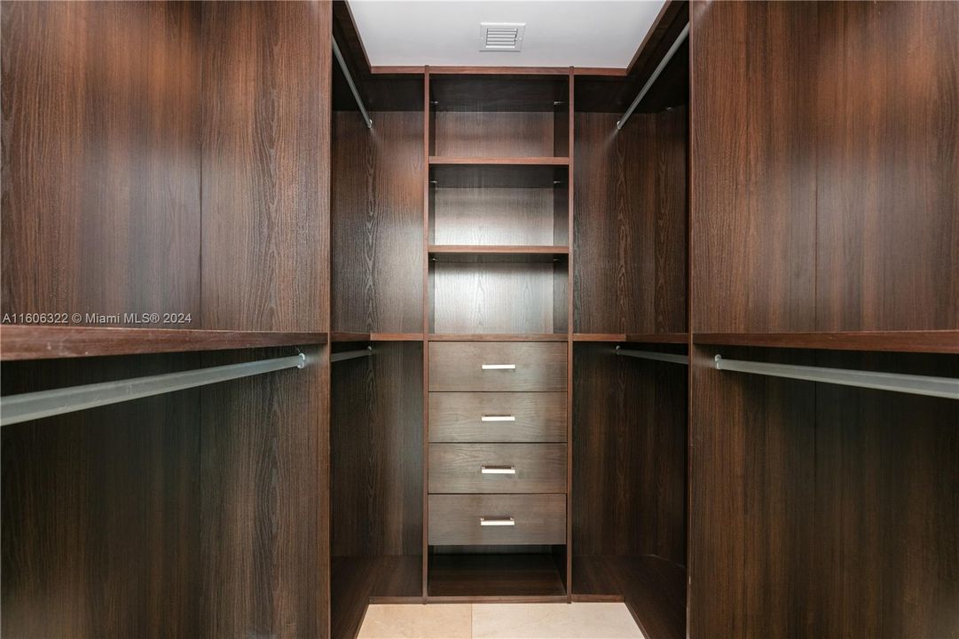 Master bedroom closet.