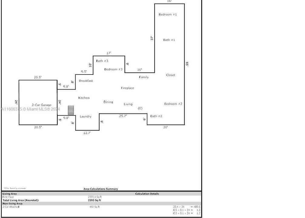 En Venta: $2,650,000 (3 camas, 3 baños, 2393 Pies cuadrados)