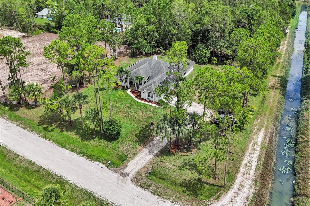 Driveway leading to home