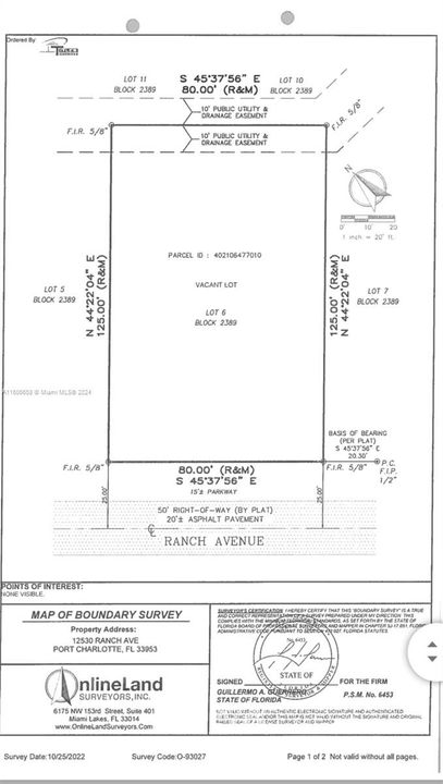 На продажу: $24,990 (0.28 acres)