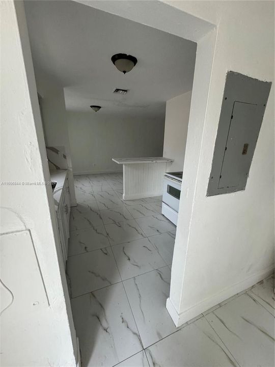 View from the Laundry Area into the Kitchen