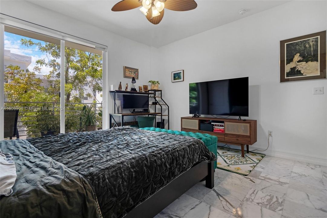 main bedroom with private large balcony