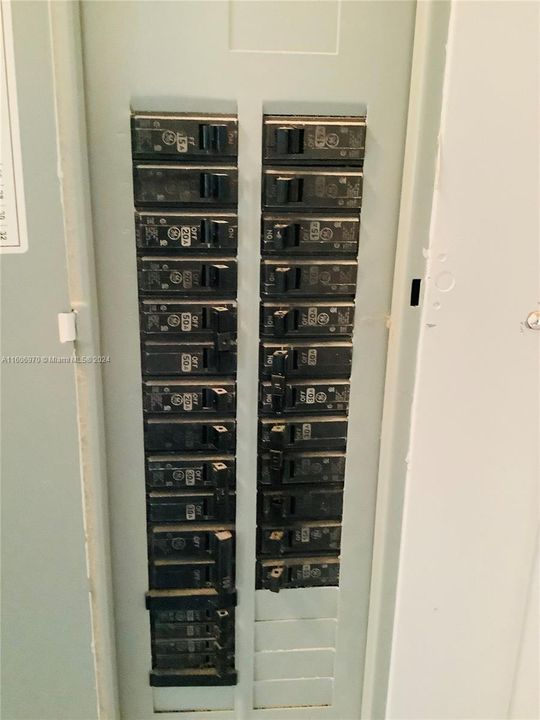 Inside GE electrical panel