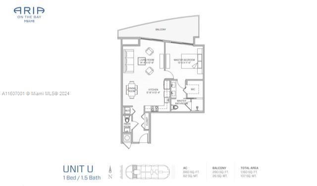 For Rent: $3,700 (1 beds, 1 baths, 759 Square Feet)