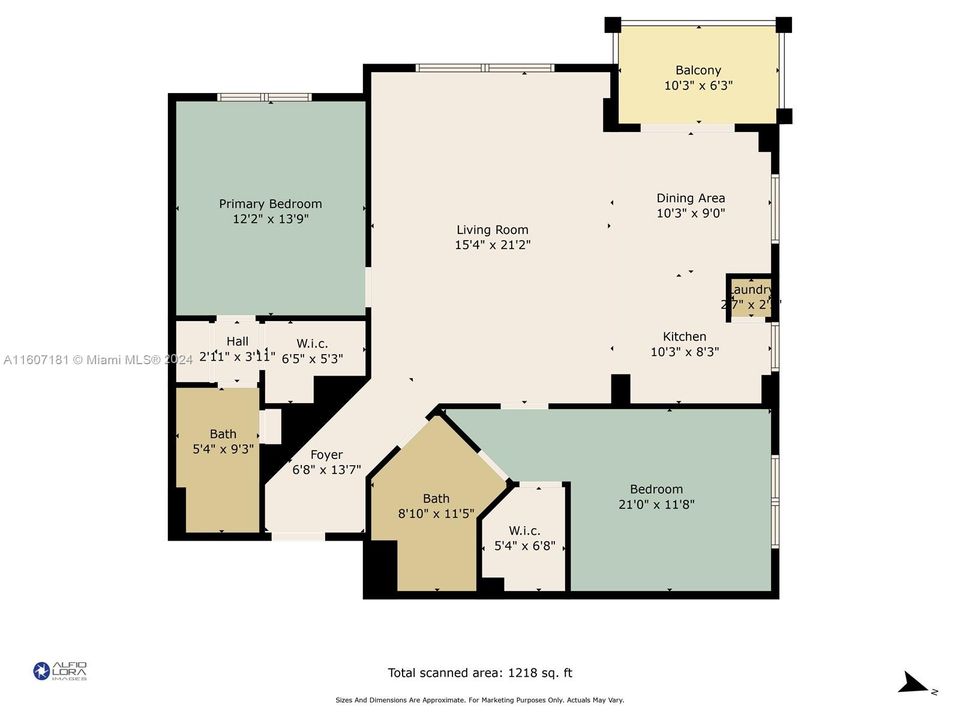 For Sale: $450,000 (2 beds, 2 baths, 1226 Square Feet)