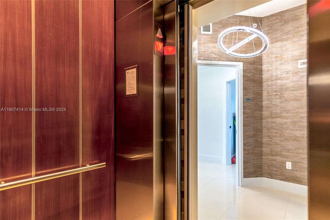 Private Elevator opening directly into the Unit