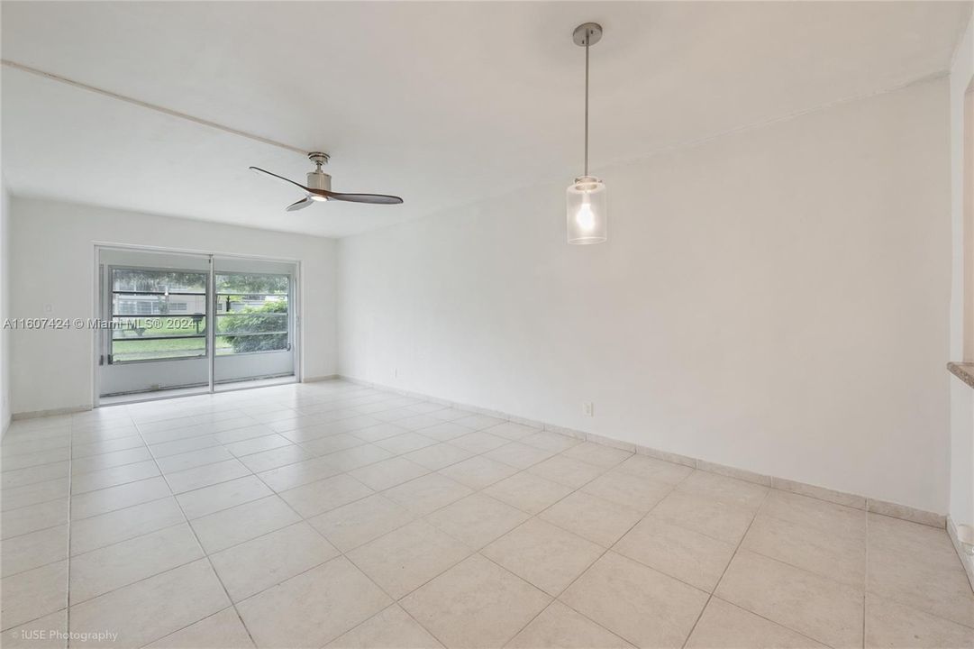 Tile Flooring Througout, Ceiling Fan, Light & Bright