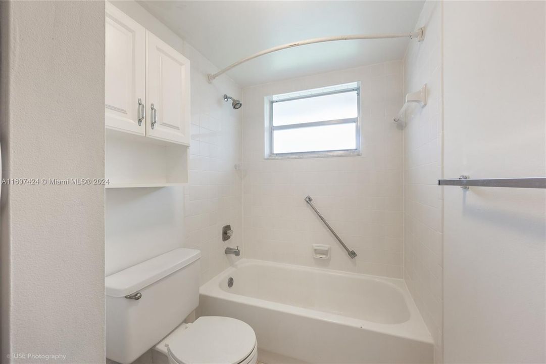 Unit Has Two Full Bathrooms, This one is With a Combination Tub, Shower