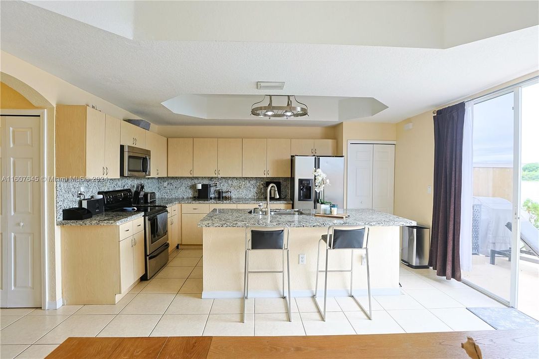 large kitchen with plenty of room for big gatherings