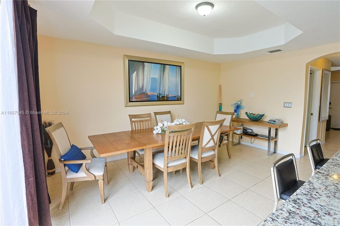 large formal dining room space