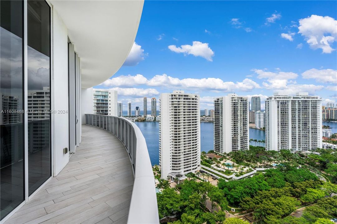 Balcony facing East