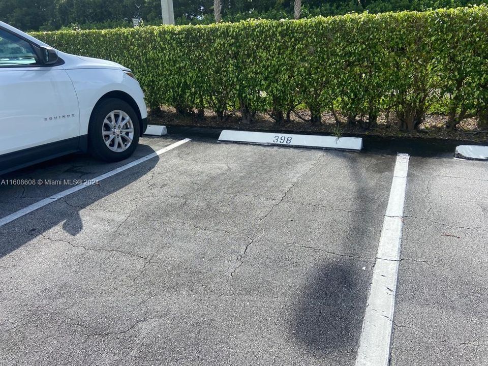 Assigned parking space