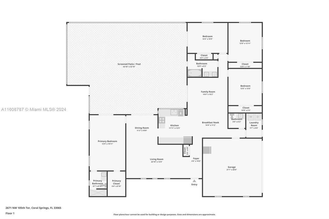 Activo con contrato: $499,000 (4 camas, 2 baños, 2158 Pies cuadrados)