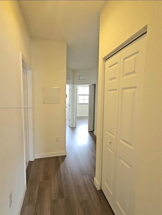 Hallway to second floor rooms