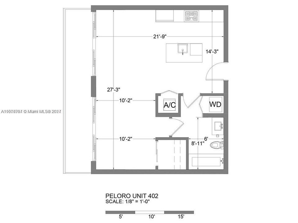 For Sale: $479,000 (1 beds, 1 baths, 596 Square Feet)