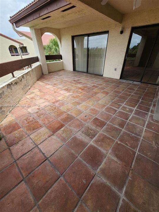 Patio facing 1st BR (to the right)