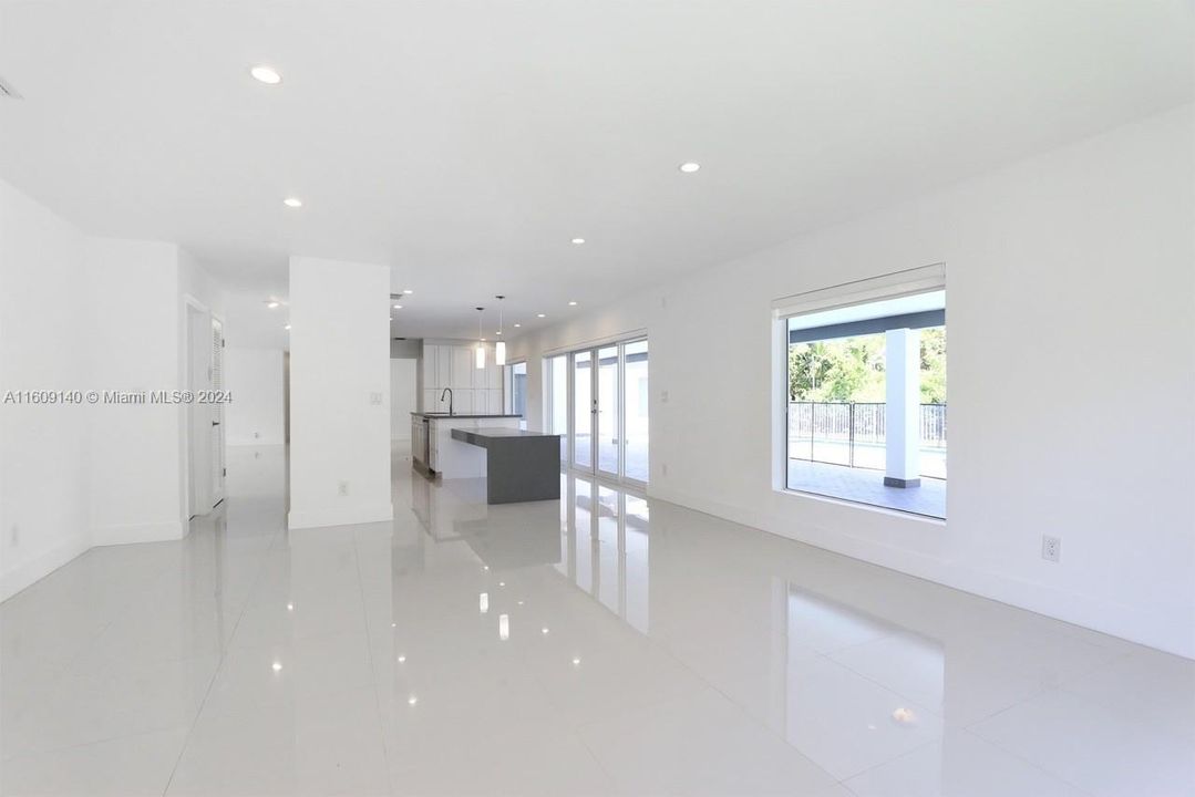 Family room, adjacent to kitchen