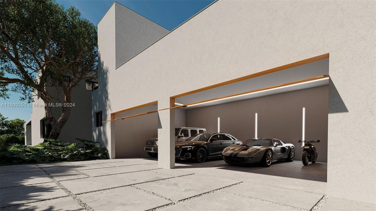 4 car garage