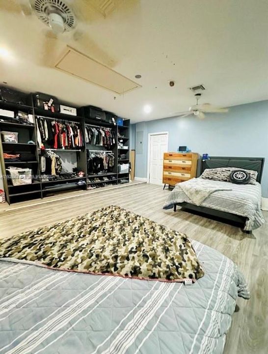 Attached garage converted into bedroom - permitted