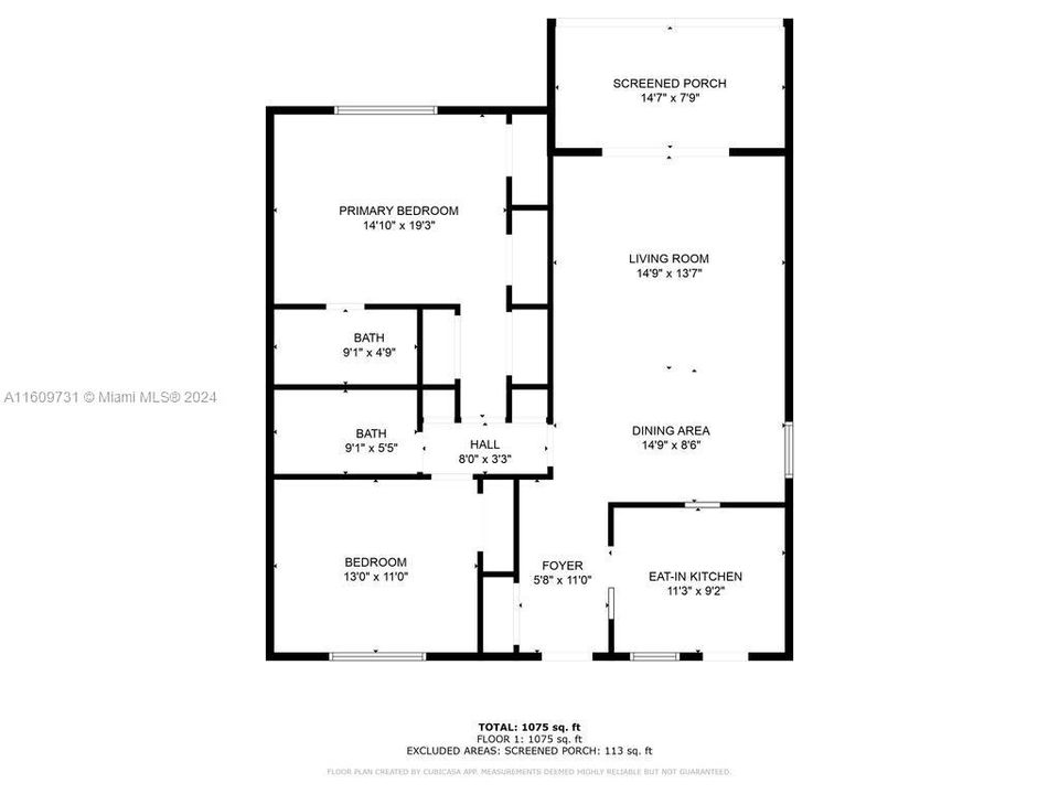 For Sale: $299,000 (2 beds, 2 baths, 1144 Square Feet)