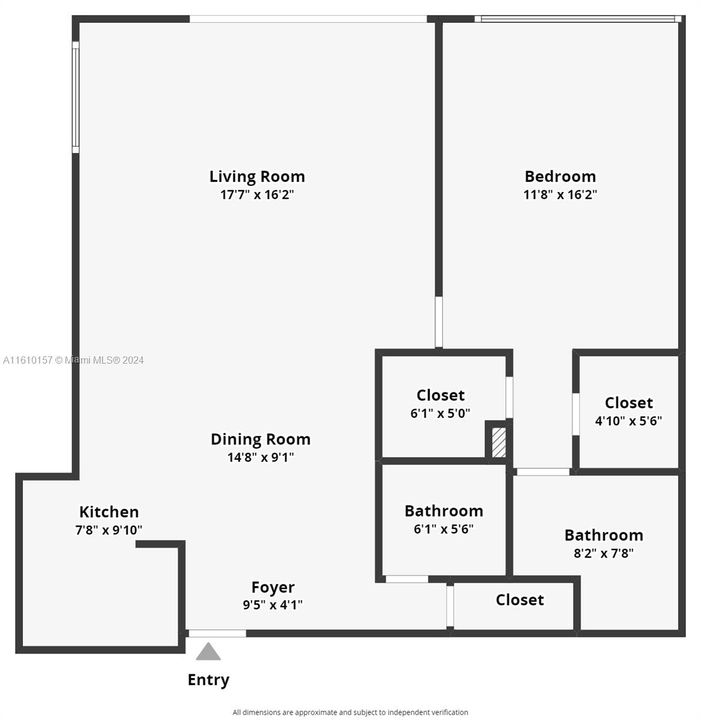 For Rent: $4,700 (1 beds, 1 baths, 962 Square Feet)