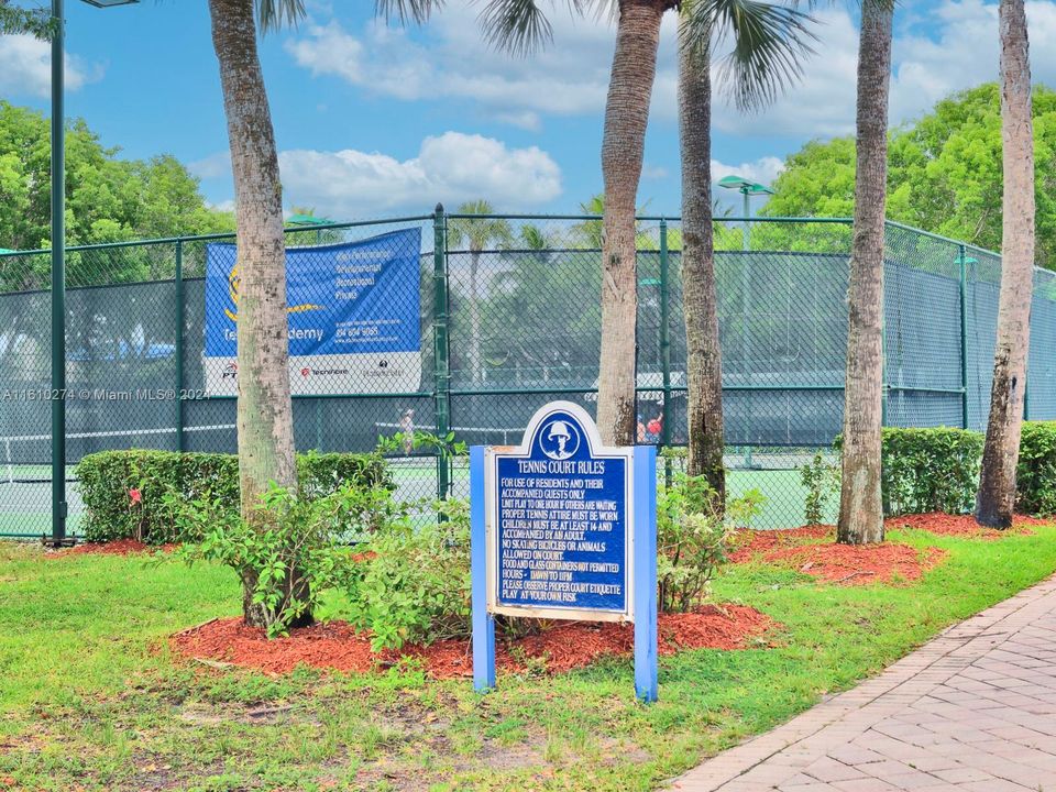 Tennis courts