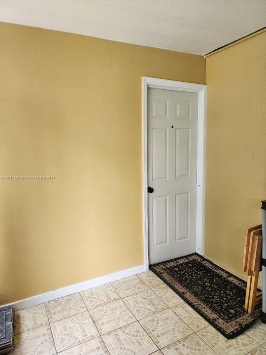 Dining table in kitchen