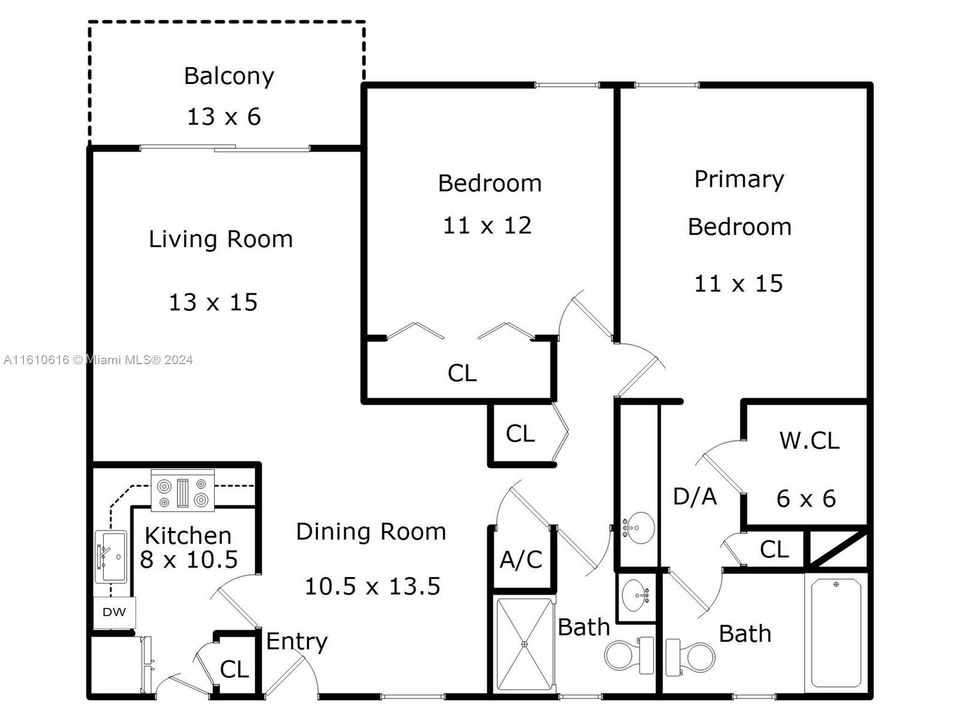 For Rent: $2,600 (2 beds, 2 baths, 0 Square Feet)