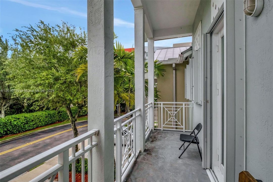 Balcony off 2nd bedroom