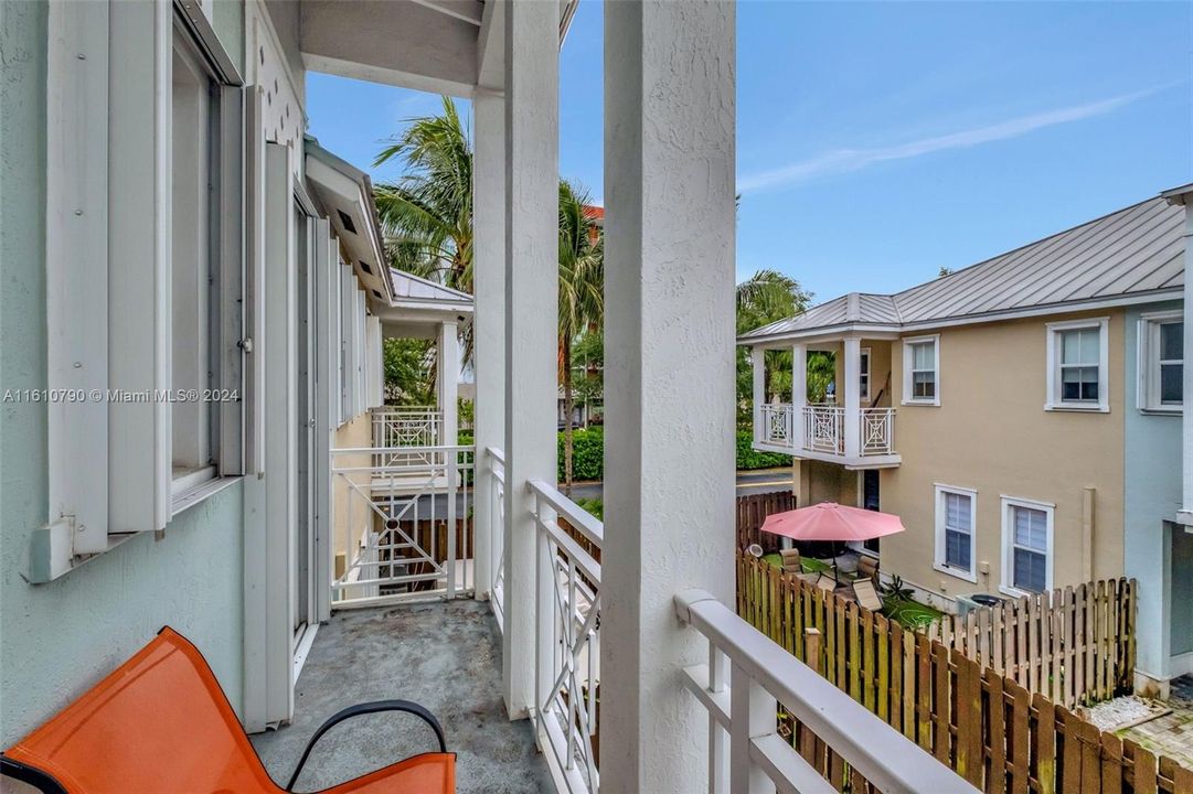 Balcony off master bedroom